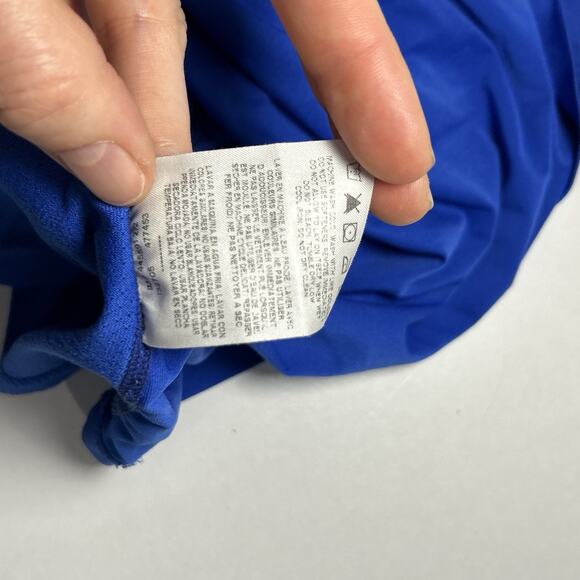 Nike Pro Combat Dri-Fit Active Wear Shirt Men's Medium Blue Fitted Crew Tee - Picture 9 of 9